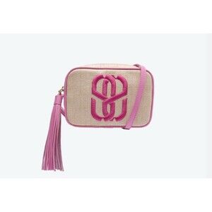 NEW Schutz  Nude And Pink Pop & Fun Women's Crossbody Bag Logo